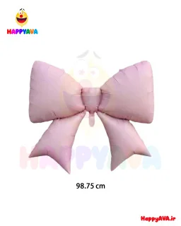 بادکنک فویلی سوپر سایز پاپیون صورتی پاستلی%shop-name%%product-name%