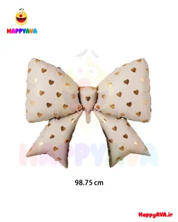بادکنک فویلی سوپر سایز پاپیون طرح قلب%shop-name%%product-name%