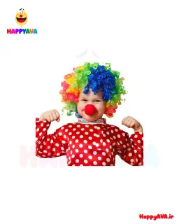 کلاه گیس فرفری دلقک هالووین%price%