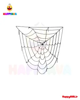 تار عنکبوت پارچه مخمل هالووین