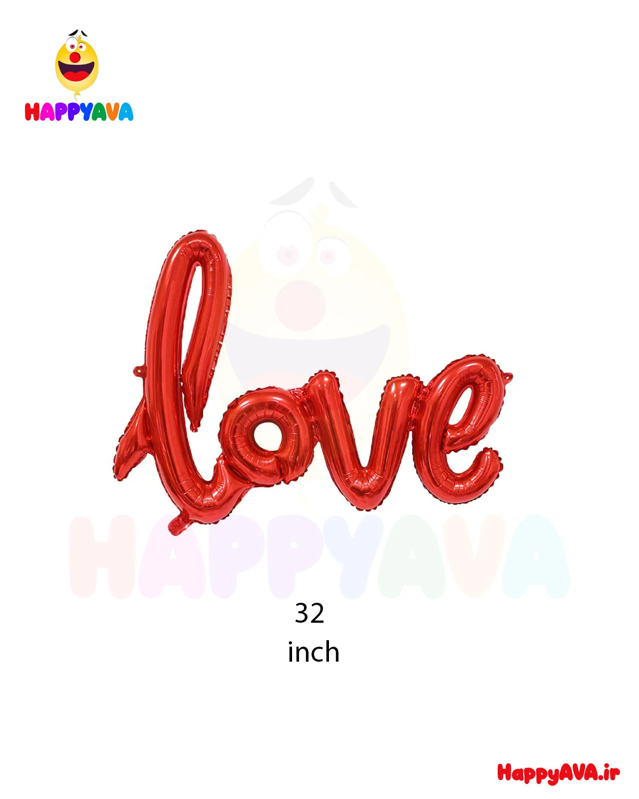 بادکنک فویلی Love بزرگ 32 اینچ