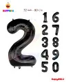 بادکنک فویلی عدد 32 اینچ مشکی