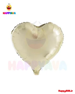 بادکنک فویلی قلب خاکی نود