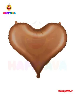 بادکنک فویلی قلب فونت آمریکایی مسی